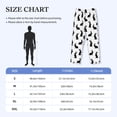 thumbnail image 4 of Vsdgher Black Rabbit Print Mens Pajama Pants Sleep & Lounge Pants, PJ Bottoms With elastic waistb and Pockets, 4 of 5