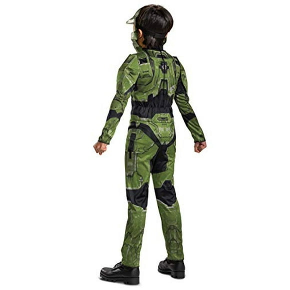 Halo Infinite Master Chief Costume, Kids Size Videojuego Inspirado en El Mono de Personaje Disguise Disguise