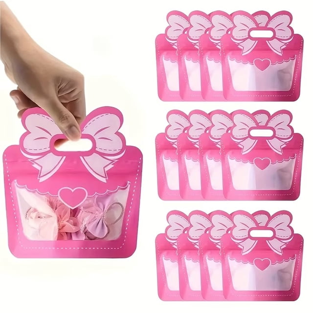 Juego de bolsas de regalo con lazo de 15 piezas - Bolsas de plástico autosellantes for ocasiones especiales