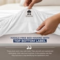 thumbnail image 6 of Utopia Bedding Extra Deep Pocket Twin XL Fitted Sheet, Fits up to 21 Inch Mattress - Hotel Luxury, Soft, Breathable and Comfy - Shrinkage and Fade Resistant - Easy Care White, 6 of 8