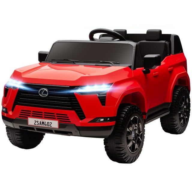 CoSoTower 12V Ride On Car, Licensed Lexus GX550, 2-Seater Kids Electric Vehicle with Remote Control and Suspension System, Red