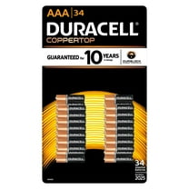 Duracell AAA Alkaline Batteries, 34 Ct