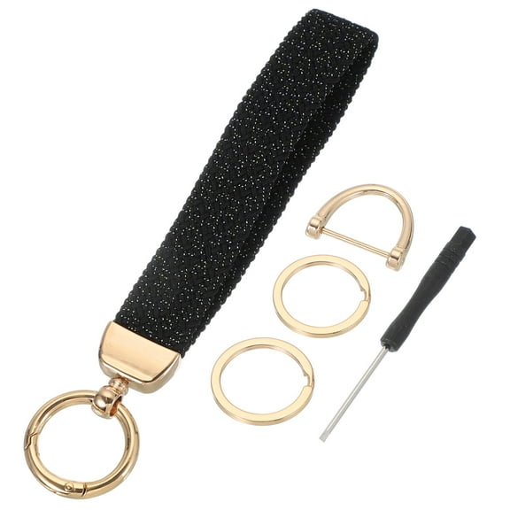 Wrist Lanyard Keychain, Stretchy Wristlet Strap Key Chain for Women Men, Cute Braided Keychains Holder for Car Keys Camera Wallet ID Badges Card, Starry Night