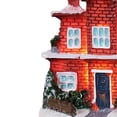 thumbnail image 4 of destyer Christmas Scene Village Figurine Collection for Table Sill Decoration Red, 4 of 8