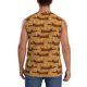 thumbnail image 4 of Fotbe Dachshund Dog Puppy Men's Camiseta sin Mangas Estampada para Hombres, Playera Casual para Gimnasio, Entrenamiento, Playa-X-Large, 4 of 7