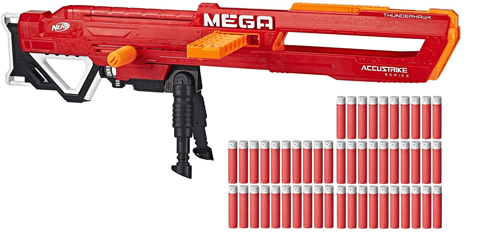 Nerf N-strike Mega Accustrike Thunderhawk Longest Darts Blaster Kids Toy Gun new 
