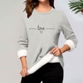 thumbnail image 1 of Heisall Womens Base Layer Shirts Autumn Winter Floral Print Round Neck Long Sleeve Thickened Fleece Teddy Shearling Warm Fitted Thermal Tops for Daily Cold Weather Wear, 1 of 3