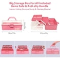thumbnail image 4 of Cake Decorating Supplies Tools Kit: 358pcs Baking Accessories with Storage Case - Piping Bags and Icing Tips Set - Cupcake Cookie Frosting Fondant Bakery Set for Adults Beginners or Professional,Pink, 4 of 14
