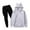 Gray, variant on CCRFTGI Boys Girls Sweatsuit 2 Piece Set Size 7 Casual Tracksuit Fashion Clothing Set Lightweight Spring Day Hoodies Sweatshirt and Sweatpants Joggers Set with Pocket Orange 7-8Y