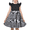 Black Plaid, variant on Girls Dress O-neck Backless Smocked Embroidery Ruffle Vintage Sleeveless 4 Years