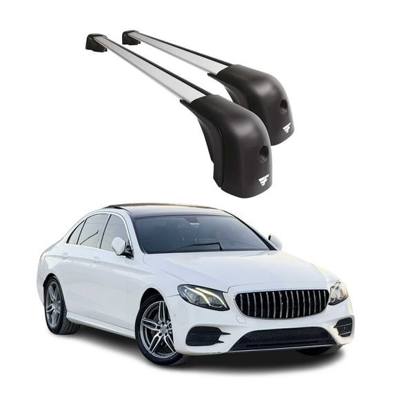 OMAC Premium Roof Rack Cross Bars Compatible with Mercedes E Class W213 Sedan 2017-2020 Aluminium Car Roof Racks, Rooftop Cargo Bars for Ski Luggage Rack Kayak Bike Canoe Snowboard CrossBars 220LB