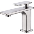 thumbnail image 2 of Vanity Art 6.5 Inch Bathroom Sink Faucet Single Handle Single Hole Solid Brass Vanity Sink Faucet Basin Sink Mixer Tap with Brushed Nickel Finish, 2 of 5