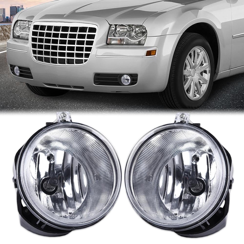 CROSSDESIGN Fog Lights Fog Lamp Fit for Commander Jeep 2006-2010/Grand Cherokee 2005-2010