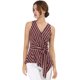 thumbnail image 2 of INSPIRE CHIC Top peplum envolvente con dobladillo asimétrico en la cintura con cuello en V sin mangas para mujerBorgo?a M, 2 of 6
