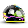 thumbnail image 3 of Amdohai Motorcycle Helmet EL Cold Light 4 Mode Led Bike Helmet Light Lights Strip Bar Blue, 3 of 8