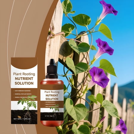 BANIRO Prop Drops,Rooting Hormone For Cuttings,50ml Plants Rooting Nutrient Solution, Propagation Drops For Faster Roots And Less Shock,Works In Water,Soil For Home Gardening Promoting Plants Growth.