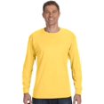 thumbnail image 2 of Jerzees Mens DRI-POWER Active Long Sleeve Crew T-Shirt, S, Saftey Green, 2 of 6