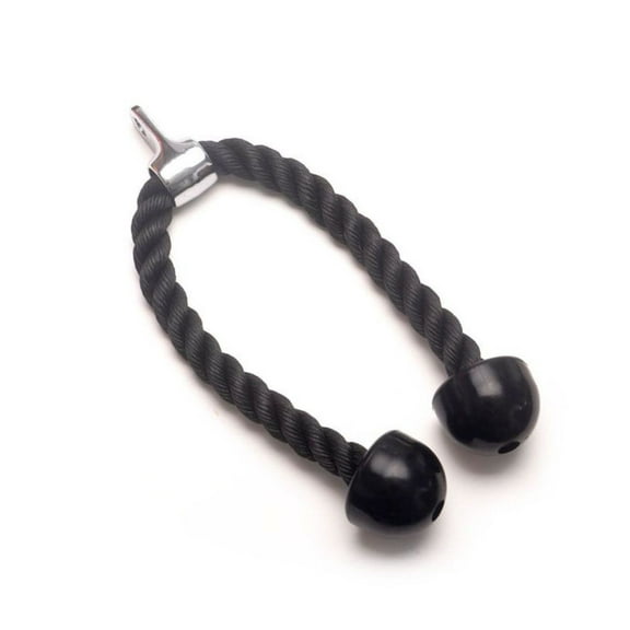 Pull Rope Down Pressure Training Device - Fitness Equipment Set with Climbing Rope, Triceps Rope & Pulley System - Nylon Material, Black