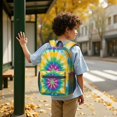 thumbnail image 6 of Red and Yellow Tie Dye Pattern 17" School Backpacks for Teens,Waterproof Oxford Fabric,S-Shape Padded Straps for School,Travel,Hiking,Camping, 6 of 6