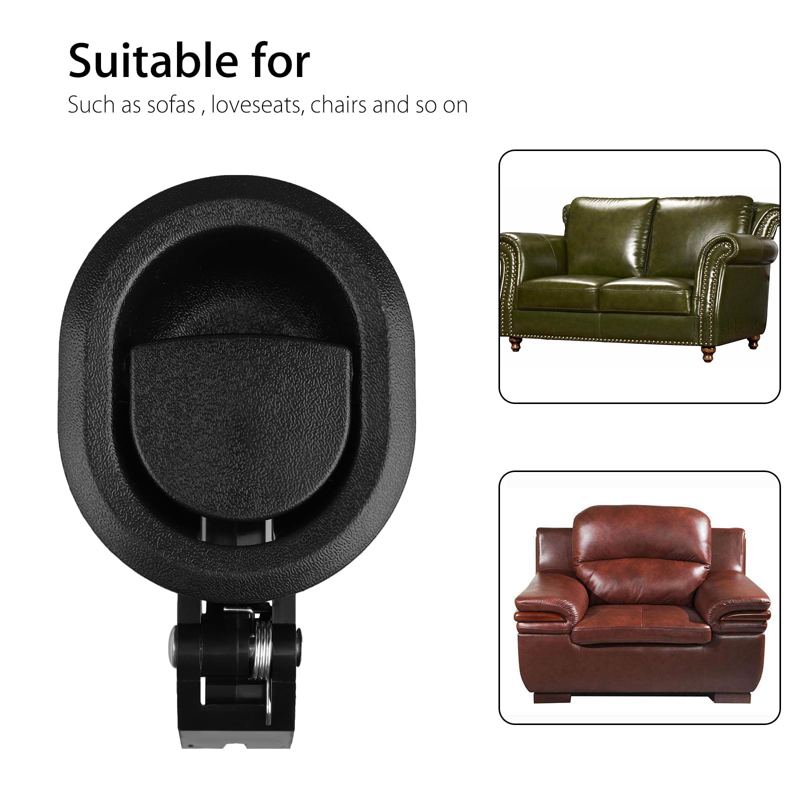 Recliner Handle Larger Oval Face Replacement Without Cable Flapper Style by Pro Furniture Parts