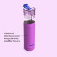 thumbnail image 6 of Bubba Water Bottle, 32 Oz, Stainless Steel, Vacuum Insulated Leakproof, DualSip 2-Way Lid, Moodbooster, 6 of 10