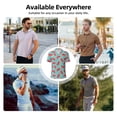 thumbnail image 6 of Daiia Watermelon Pattern Men’s Polo Shirts,Solid Deck Shirt,Classic Fit, Breathable Cotton Polo for Casual and Sport Wear-Small, 6 of 7