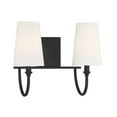 thumbnail image 3 of Cameron 2-Light Bathroom Vanity Light in Matte Black, 3 of 5