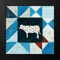 thumbnail image 2 of Averinos, Melissa 12x12 Black Modern Framed Museum Art Print Titled - Modern Americana Farm Quilt VIII, 2 of 5