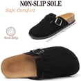 thumbnail image 2 of Northblanc Clogs for Women Soft Cork Footbed Suede Leather Mules Comfort Potato Shoes with Arch Support, 2 of 8