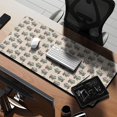 thumbnail image 2 of Long Mouse Pads for Desk,Light Pink Bigfoot and Mountain Pattern Desk Mats on Top Of Desks, Desk Mouse Pad Extra Large with 3mm Non-Slip Base and Stitched Edge for Gaming,Office,Work,Home 35.4"x15.7", 2 of 6