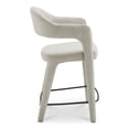 thumbnail image 3 of Moe's Home Collection Martens Counter Stool Fabric Beige, 3 of 7