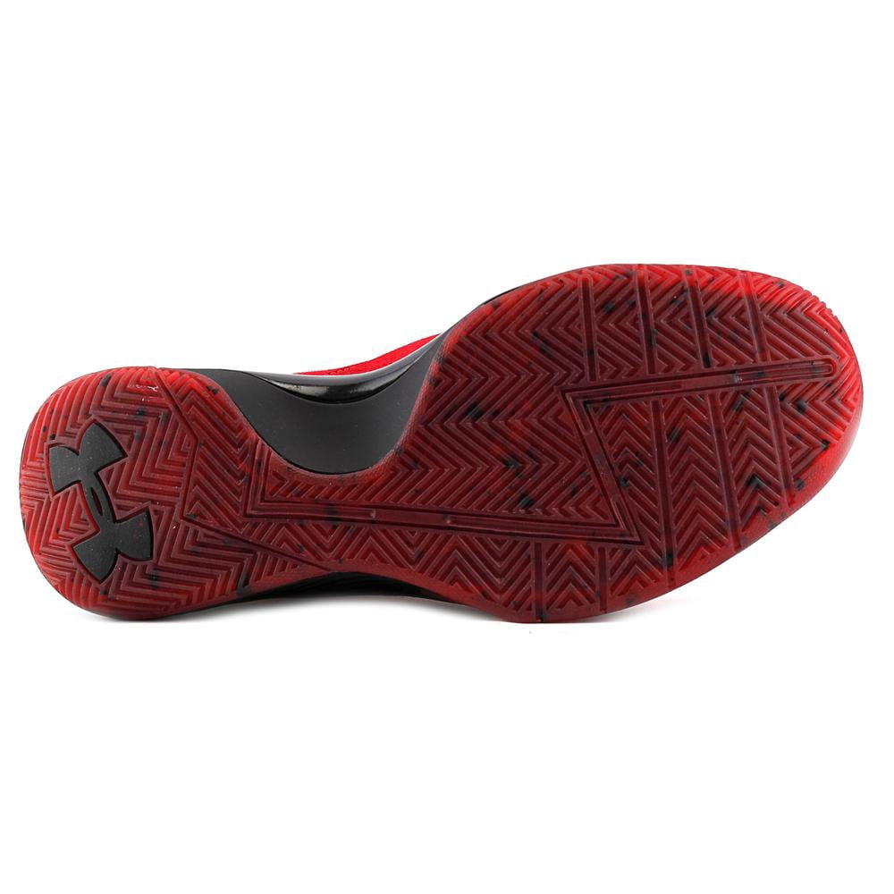 Mens Under Armour Curry 1 Lux Mid Suede Red Black 1296617  display picture 2