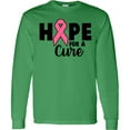 thumbnail image 3 of Inktastic Breast Cancer Hope for a Cure Long Sleeve T-Shirt, 3 of 5