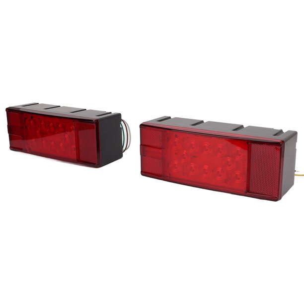 LED Trailer Light Kit, Trailer Tail Lamp One Piece Shell Red Lighting