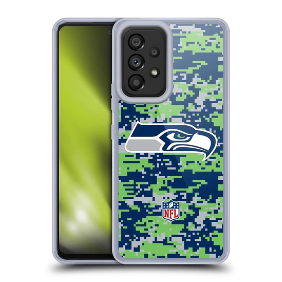 Head Case Designs NFL Seattle Seahawks Graphics Digital Camouflage Soft Gel Case for Samsung Galaxy A53 5G (2022)
