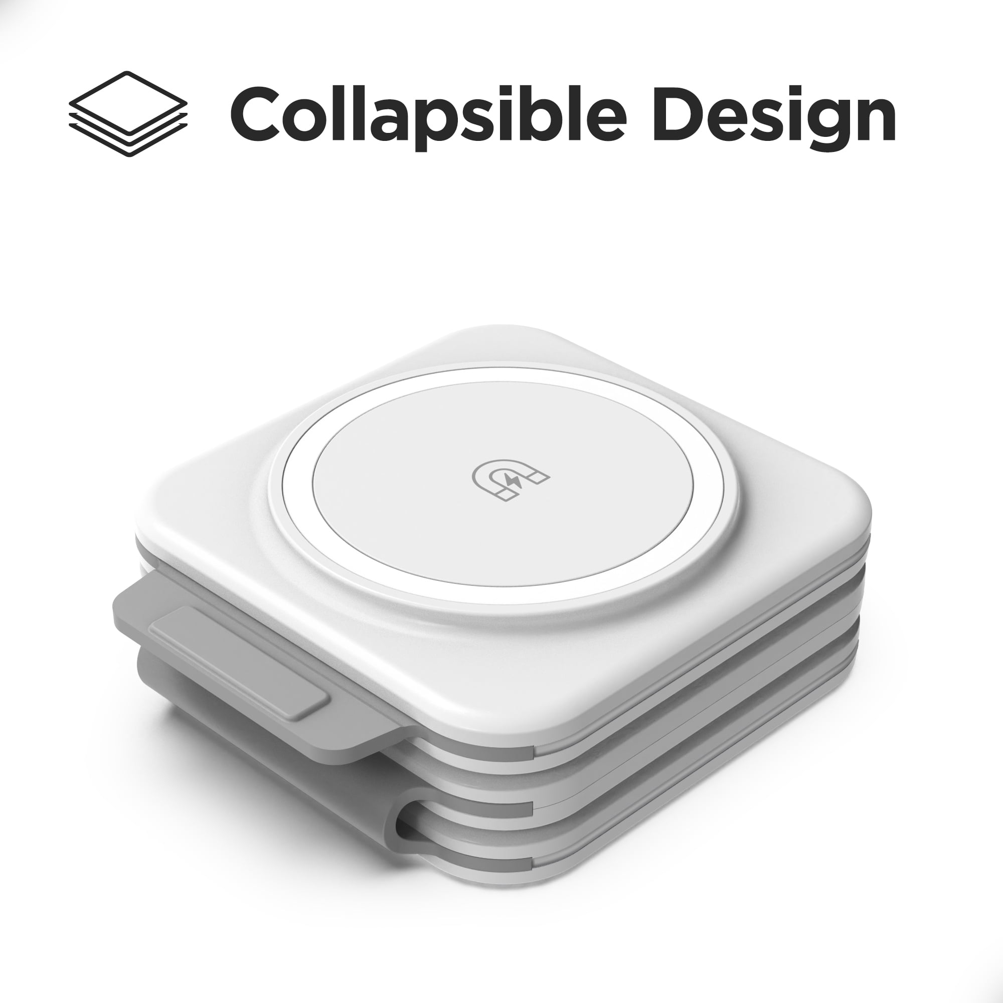 Galvanox 3 in 1 Magnetic Foldable Charging Station Compatible with Multiple MagSafe Apple Devices, Compact Portable Travel Charger (For iPhone / Airpods / Apple Watch) 2 Pack
