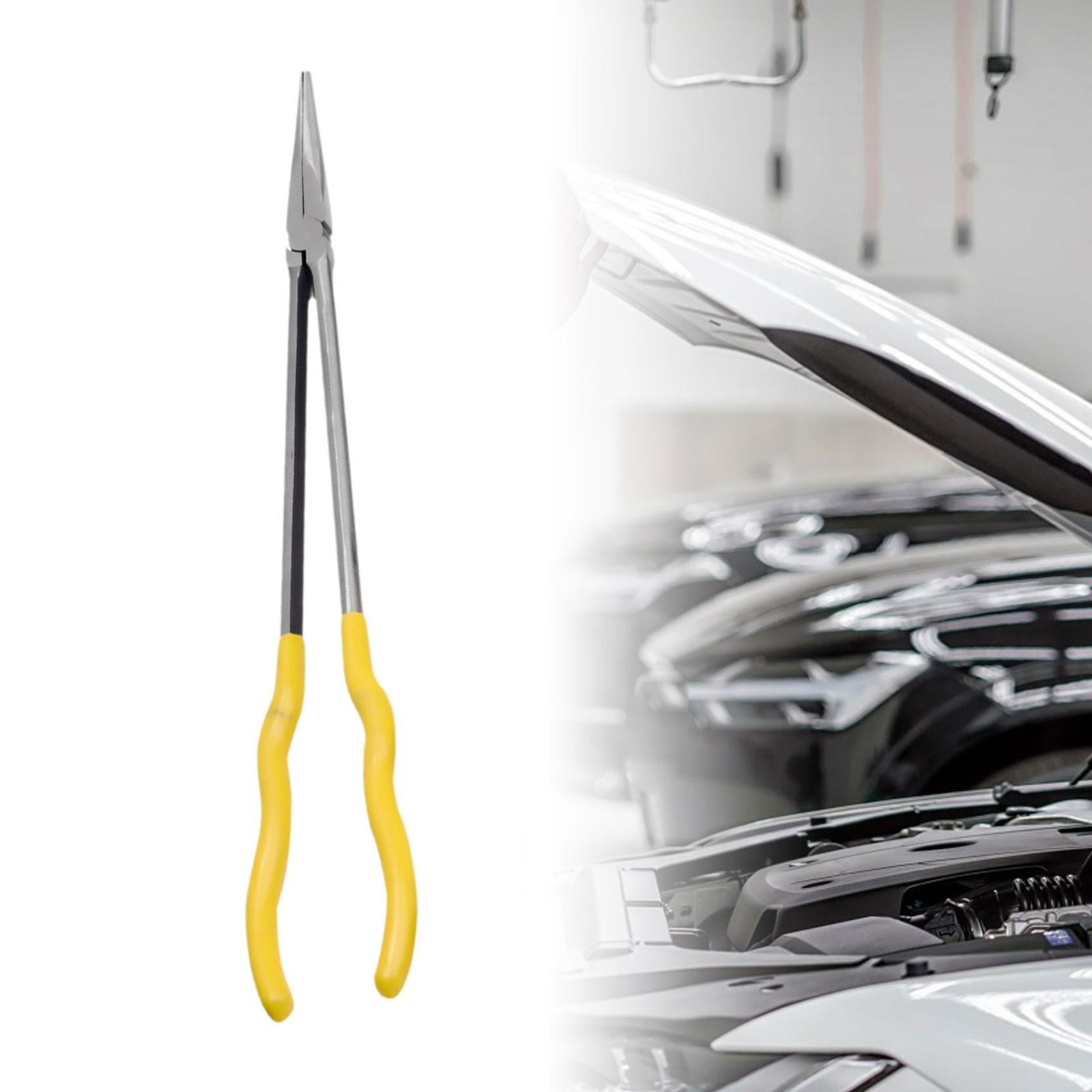 Long Pin Nose Pliers Needle Nose Pliers Hand Tools High Carbon Steel for Tight Spaces and Home Use