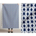 thumbnail image 3 of Soimoi Printed Waterproof Taffeta Fabric - Blue Geometric Theme | 56" Wide | For Outdoor Cushions, Awnings, Table Covers & Upholstery Projects, 3 of 7
