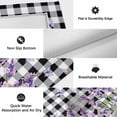thumbnail image 5 of Lavender Floral Outdoor Rug 5x7 Ft, Non Slip Washable Area Rug, Purple Flowers Butterfly Black Gray Plaid Patio Rugs Carpet Runner, Large Floor Mat for Indoor/Outdoor Deck Porch Camping, 5 of 8