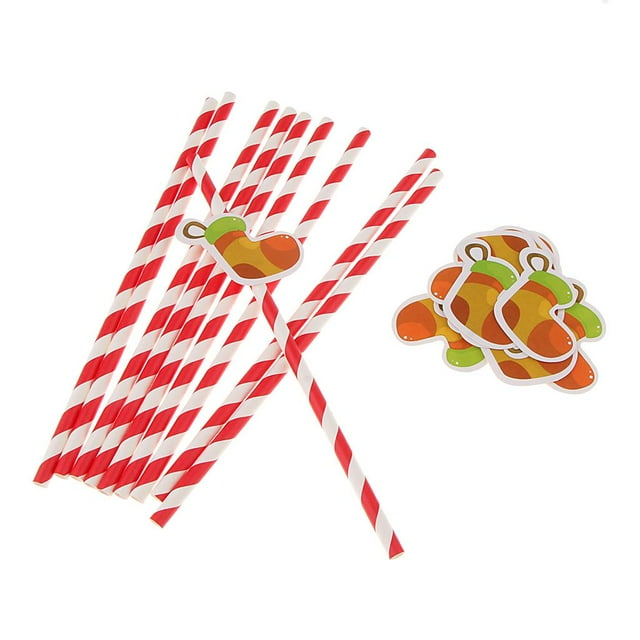 10 Piezas Pajas de Beber Novedad Decoración Suministro de Envoltorio preestablecer de Bota naranja