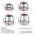 thumbnail image 2 of Steel Plyo Box for Exercise, Plyometric Jumping Box Metal Exercise Step Up Box with Anti-Slip Surface for Home Gym Training, 2 of 6