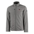 thumbnail image 2 of Men's Cutter & Buck  Gray South Carolina Gamecocks Vault Evoke Eco Softshell Recycled Full-Zip Jacket, 2 of 3