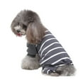 thumbnail image 2 of LSLJS Pet Pajamas, Home Clothes, Cotton Contrast Pajamas, Knitted Pet Clothes, Pet Costume, 2 of 8