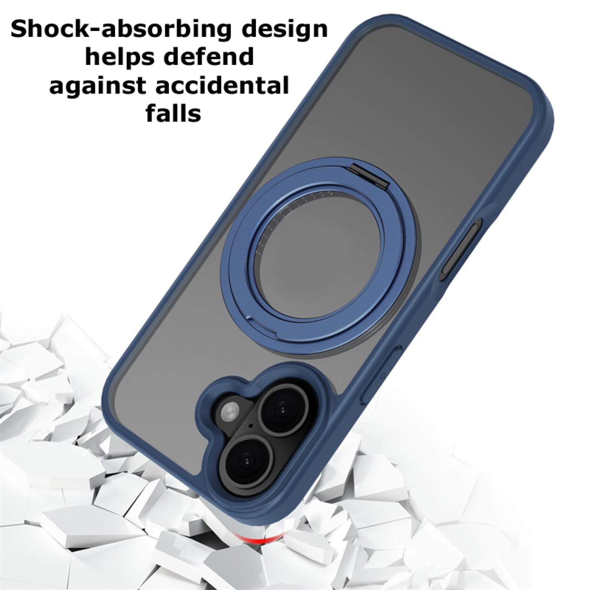 3-in-1 iPhone 17 Protection Bundle – 3-Pack Tempered Glass Screen Protectors, Camera Lens Protector & 360° Ring Stand Case