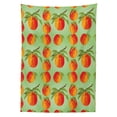 thumbnail image 3 of Ambesonne Peach Tablecloth Rectangular Table Cover, Mellow Organic Delicacy, 60"x90", Green Orange Vermilion, 3 of 4