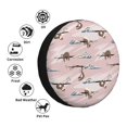 thumbnail image 3 of JUNZAN Cloud Sloth Tire Cover Wheel Protector for Truck SUV Trailer Camping Rv Tire Covers-17 inch, 3 of 5