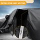 thumbnail image 4 of Funda para auto impermeable para todo clima, protección exterior contra el sol y la lluvia, con tiras reflectantes, negra para Kia Seltos, 4 of 5