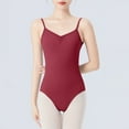 thumbnail image 4 of QHFBli Ballet Leotards for Women, Backless Camisole Bodysuit With Adjustable Straps, Full Lining Dancewear, 4 of 5