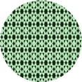 thumbnail image 1 of Ahgly Company Machine Washable Indoor Square Transitional Medium Forest Green Area Rugs, 3' Square, 1 of 7