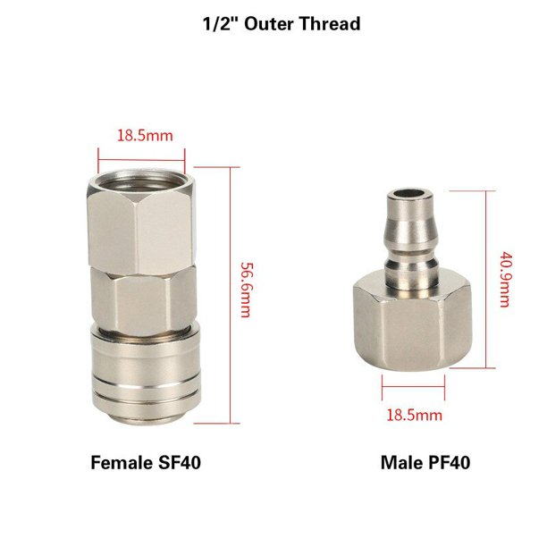 Air Compressor Connectors High Pressure Coupling C type Pneumatic Fitting Quick Connector SM20